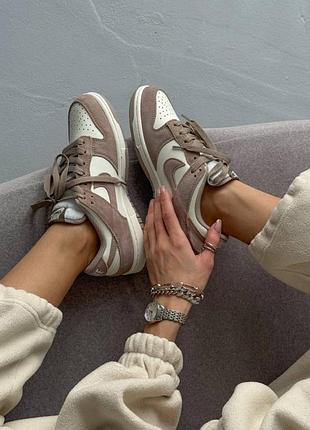 Женские кроссовки nike dunk low sail/beige / smb+ 🔗 3