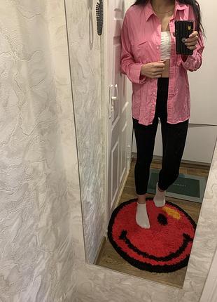 Рожева сорочка оверсайз