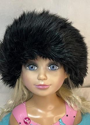 Винтажная меховая замшевая шапка vintage 2000s y2k slavic bimbo