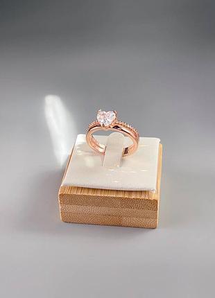 Каблучка pandora «блискуче серце» 2