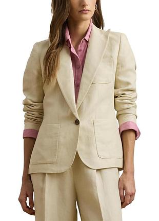 Ralph lauren. роскошный брючный костюм лен с вискозой р s/m (6 сша) 2