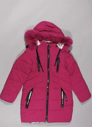 Зимнее пальто на девочку подростка 134-170 рост 158