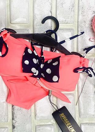 Купальник бант серія мама 42-46 дочка 110-164 122