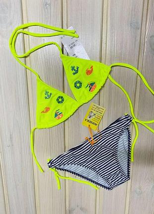 Купальник на девочку с вышивкой и паетками 92-164см 3-16 лет 92