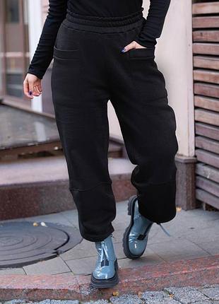 Розпродаж жіночі теплі штани тринитка батал