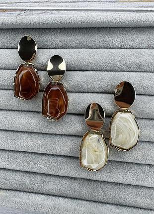 Сережки кліпси з підвісками