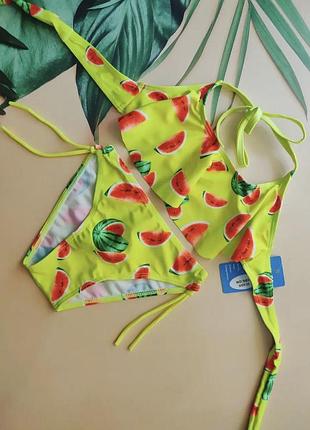 Купальник подростковый с топом 3-12 лет 104-146 рост 134
