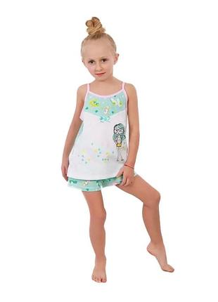 Піжама літня майка шорти 104-122 116