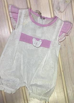 Песочник на девочку батист 46-68 р костюм, 62