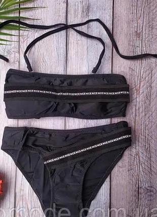 Купальник с топом подростковый 6-16 лет 116-176 рост №103 170