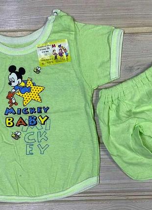 Костюм літній для немовлят disney 56-86 рост 50