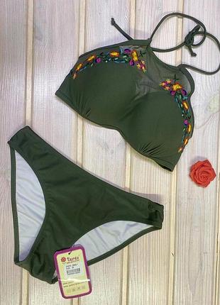 Купальник с топом подростковый с чашкой пуш ап 9-16 лет 2506 140