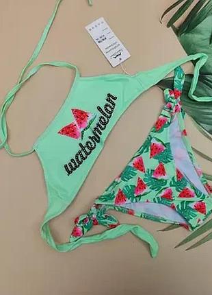 Купальник с топом на завязках 6-16 лет 116-176 рост №588 164