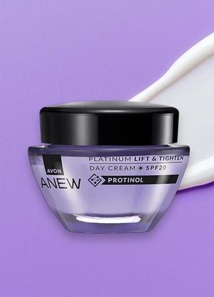 Денний ліфтинг-крем для обличчя anew 55+ platinum day