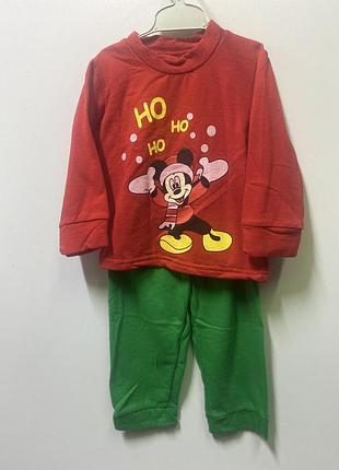 Піжама новорічна з начосом 86-98 зріст 92