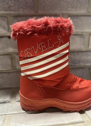 Чоботи дутики на хутрі тэрмо 31-36р повномірні 31