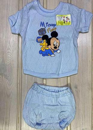 Костюм літній для немовлят disney 56-86 рост 86