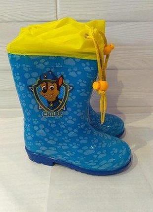 Резиновые сапожки disney 27-30 р 18-20см. щенячий патруль 29