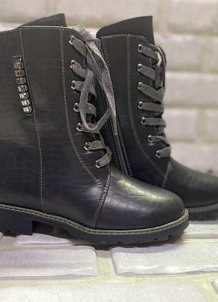 Черевики зимові на дівчинку 32-38р 19-23 см 38