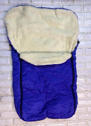 Зимовий конверт bonna arctic 3 в 1 коляска/автокрісло/сані/виписування синій