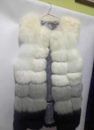 Натуральний хутряний жилет,пісець