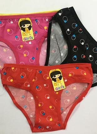 Трусы горошек 2-8 лет 122