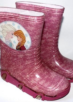 Резиновые сапожки disney 28-32 р(18,5-20,2 см.) эльза frozen 31