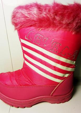 Сапоги дутики на меху тэрмо 31-36р полномерные 33