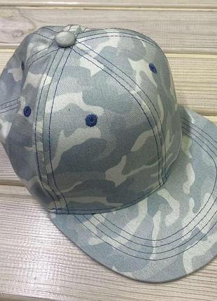Кепка реперка легкий лен под джинс 52-56 размер 6-12 лет 54