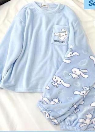 Пижама зайка махровая на девочку 140-176 рост 176