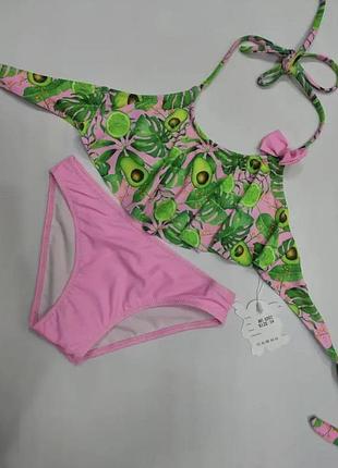 Купальник подростковый с топом 122-176 рост №2002 152