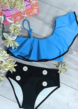 Купальник на дівчинку з топом 6-16 років 122-164 зріст no2111 140, жовтий