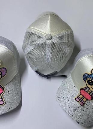 Кепка сітка лол 50-54р 3-8 років біла 50