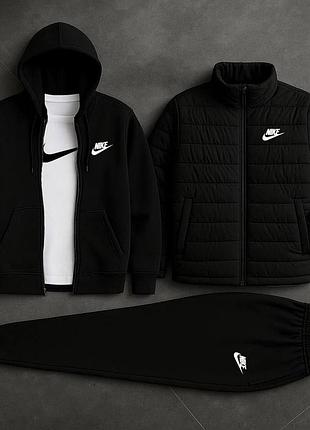 Комплект 4в1 (костюм+футболка белая лого вел+куртка)