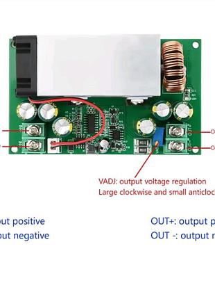 Перетворювач dc-dc понижувальний 600w 12-75v 25a