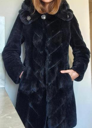 Шуба мутон s-м (дуже  тепла) натуральна