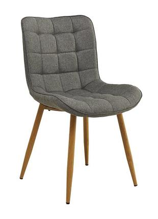Обеденный кухонный стул м-76 пепельный + дуб мягкий стулья мягкие для кухни дома столовые