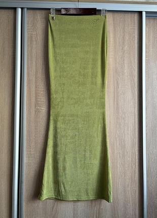 Спідниця жіноча оливково-травянистого кольору