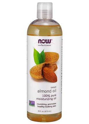 Масло для тела now solutions almond oil, 473 мл