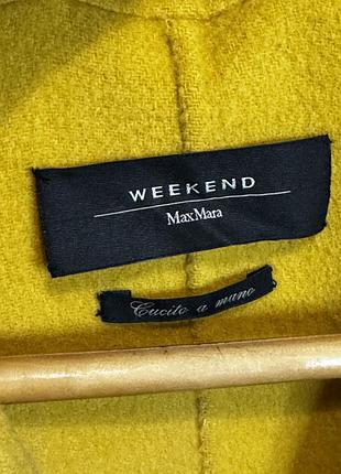 Якісне пальто без підкладки з натуральної вовни weekend max mara 7