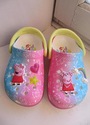 Кроксы crocs клоги сабо оригинал с8 peppa pig 3
