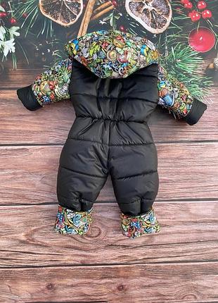 Дитячий зимовий комбінезон 80-104 104-110