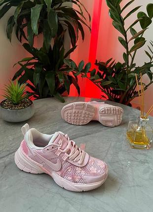 Хит!!️nike runtekk v2k pink flowers, женские кроссовки найк, кроссовки найк, nike runtekk v2k, лямкие кроссовки найк 37 38 39 40 4