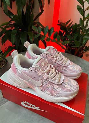 Хит!!️nike runtekk v2k pink flowers, женские кроссовки найк, кроссовки найк, nike runtekk v2k, лямкие кроссовки найк 37 38 39 40 3