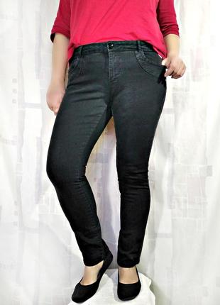Плотные черные джинсы, 99% хлопка