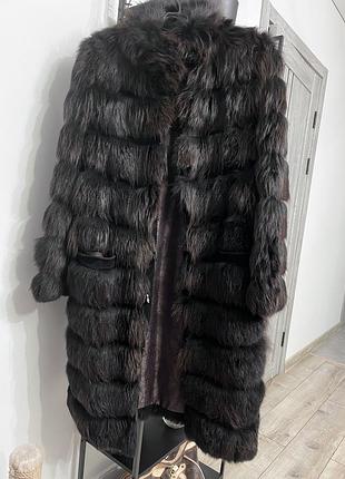 Шуба з лисиці, окрас під соболя