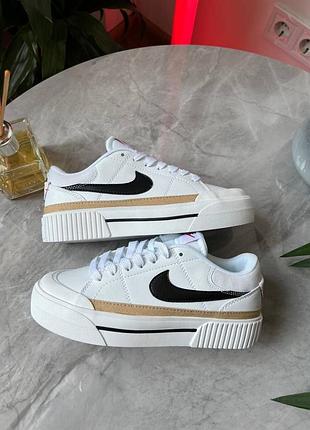 Nike court legacy lift white premium, женские кроссовки nike, жэнкие кроссовки найк 37 38 39 4
