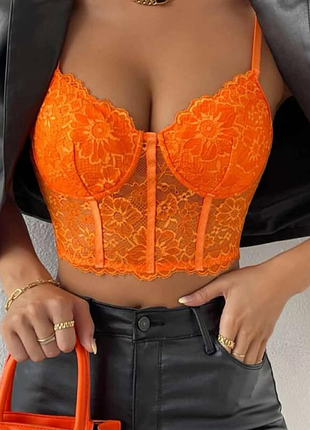 Корсетний топ, топ мереживний