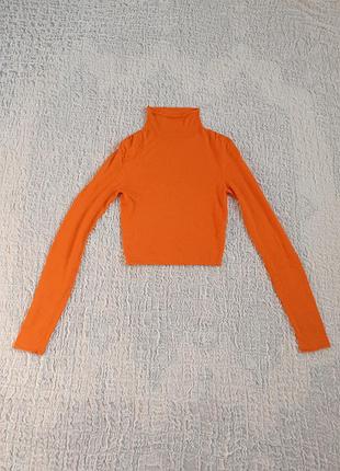 Тренд кофта зара мандаринова 🧡 лонгслив s zara 6
