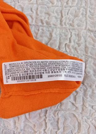 Тренд кофта зара мандаринова 🧡 лонгслив s zara 5